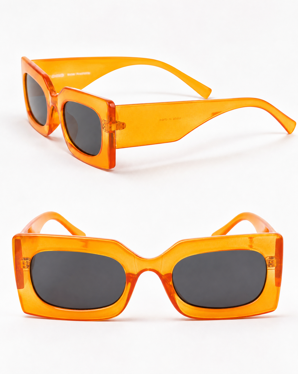 Rhubic Sunglasses in Orange Zest