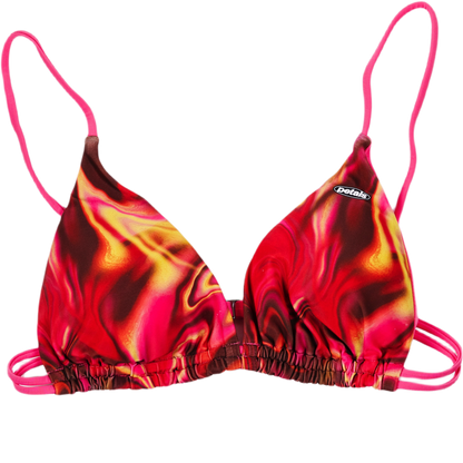 Liquid Hot Lava Triangle Bikini Top
