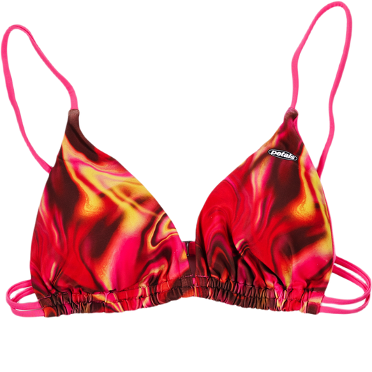 Liquid Hot Lava Triangle Bikini Top