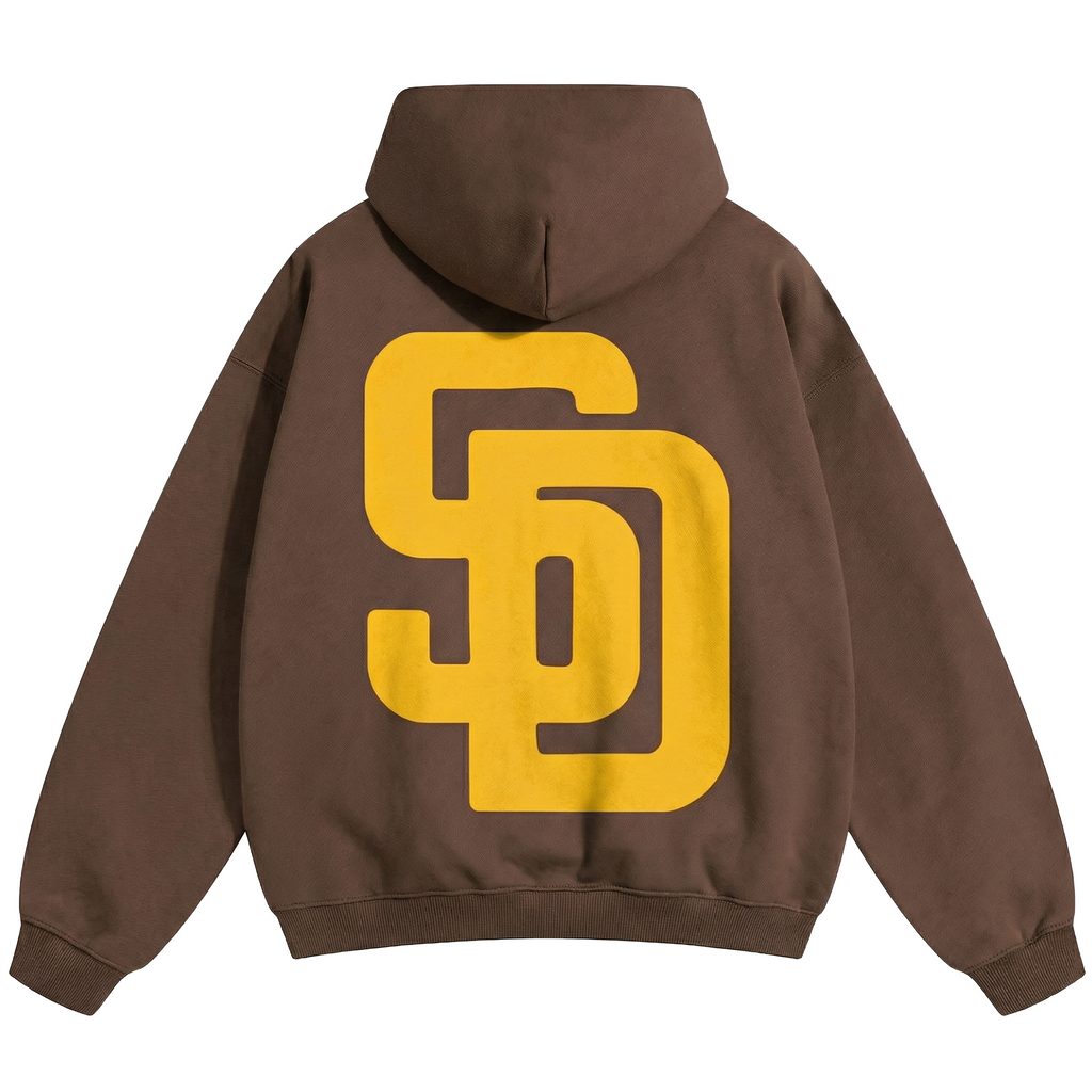 SD Bootleg Hoodie in Brown