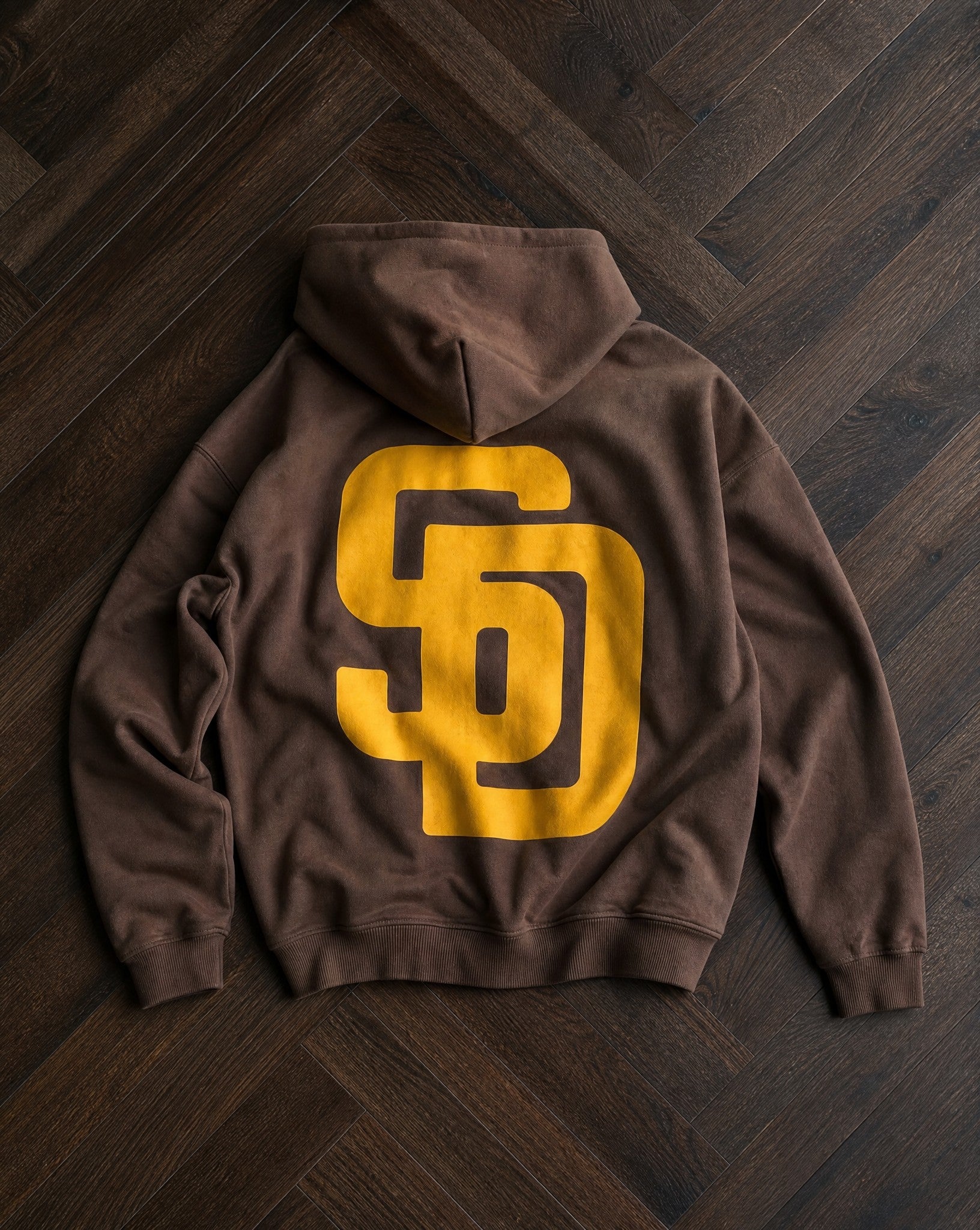 SD Bootleg Hoodie in Brown - Creative Flat