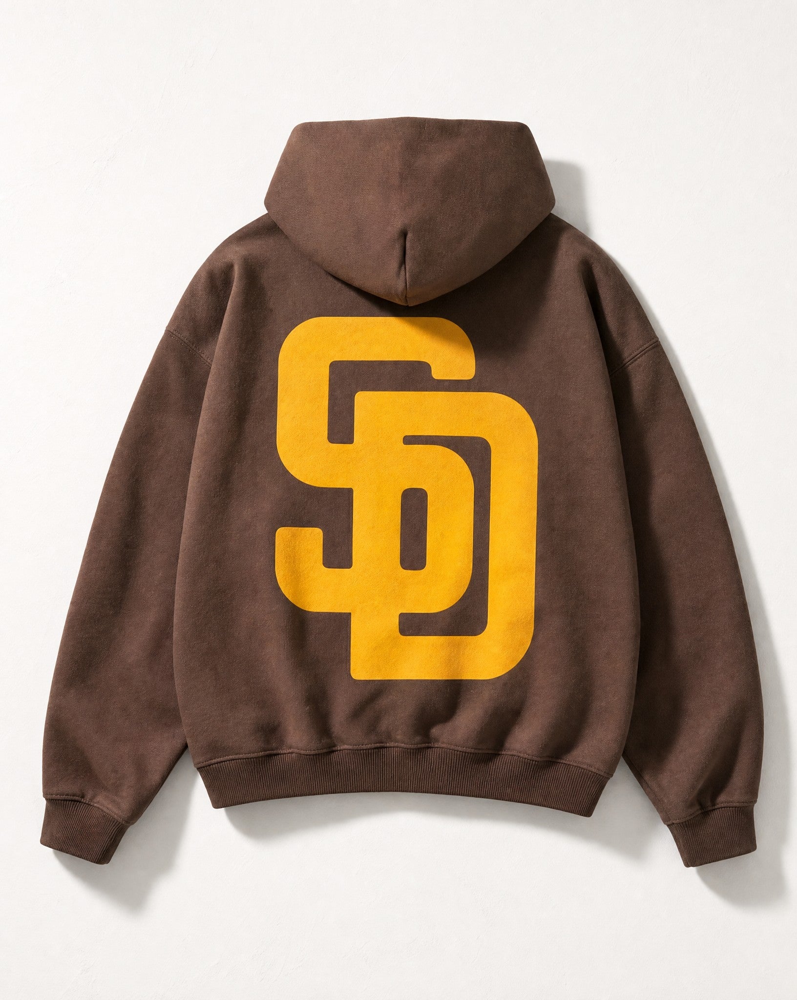 SD Bootleg Hoodie in Brown - White Wall Product