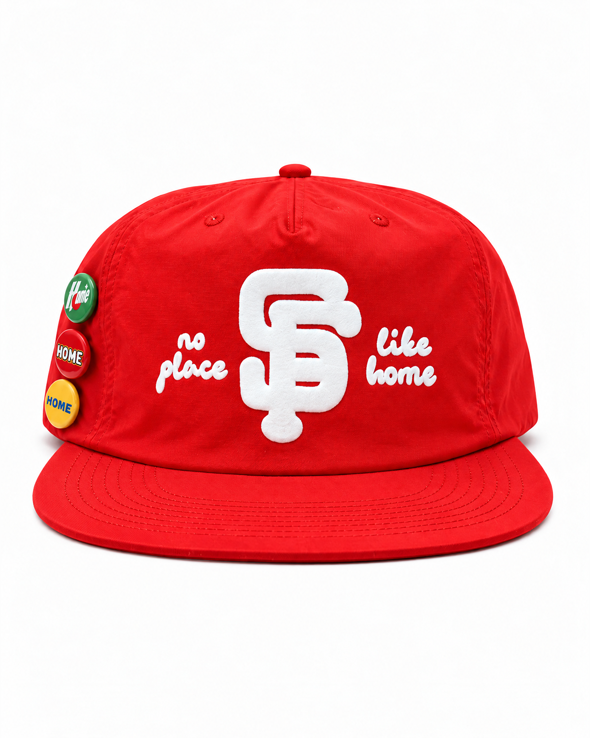 No Place Like SF Faithful Nylon Hat in Red