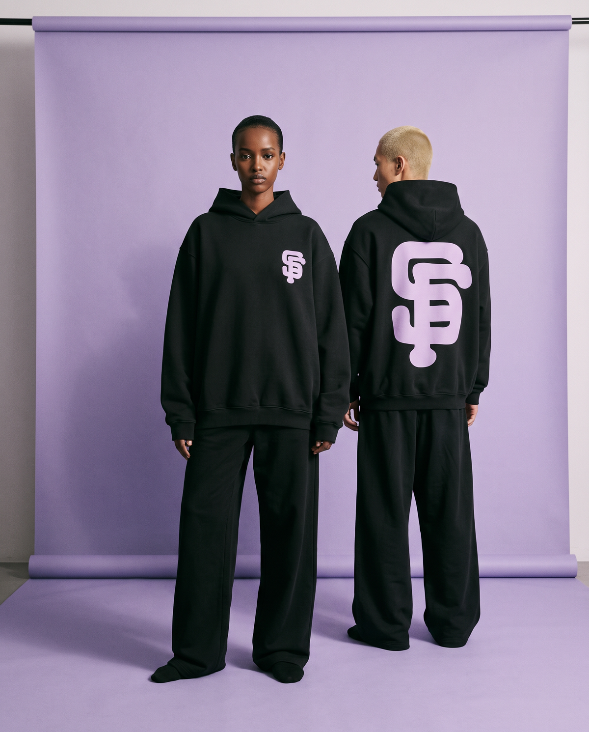 Inflated SF Ball V Boxy Hoodie in Black