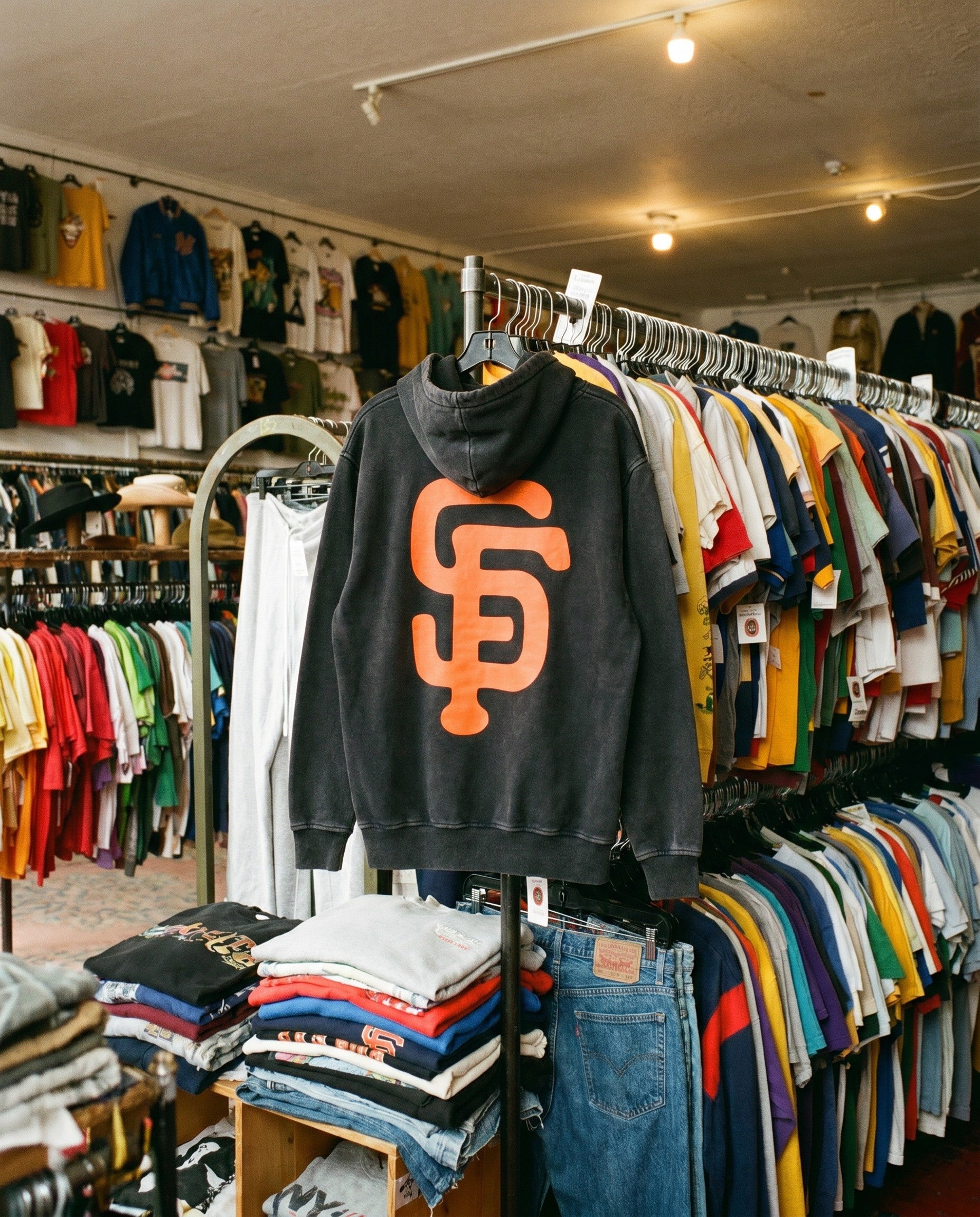 SF Bootleg Vintage Washed Hoodie - Creative Flat