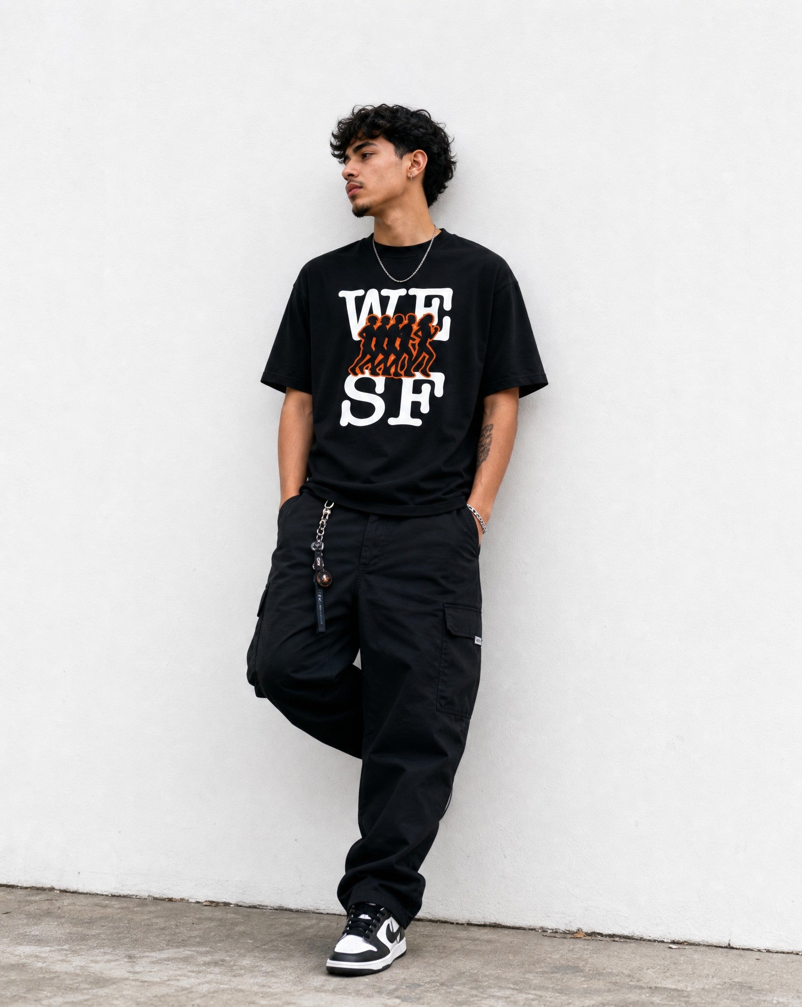 SF Run Club Tee in Black - Editorial Image