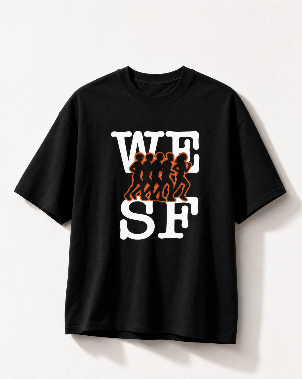 SF Run Club Tee in Black - White Wall Product