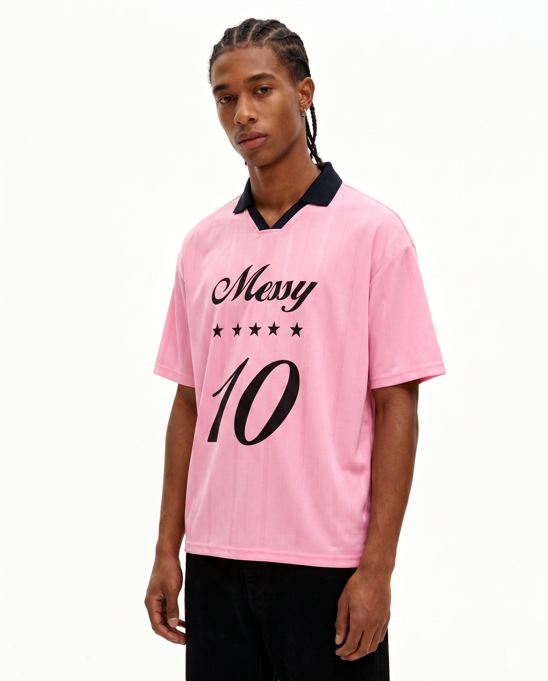 Messy Futbol Jersey in Pink