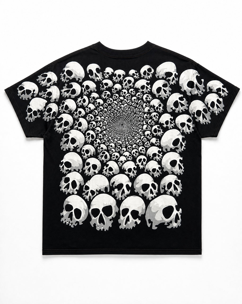 Skulls Everywhere Black Tee - White Wall Product