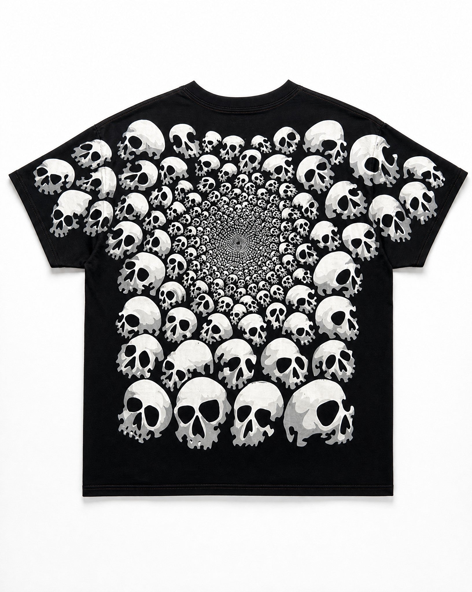 Skulls Everywhere Black Tee - White Wall Product