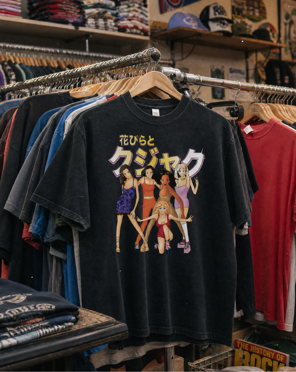 Spice Girls Anime Vintage Tee