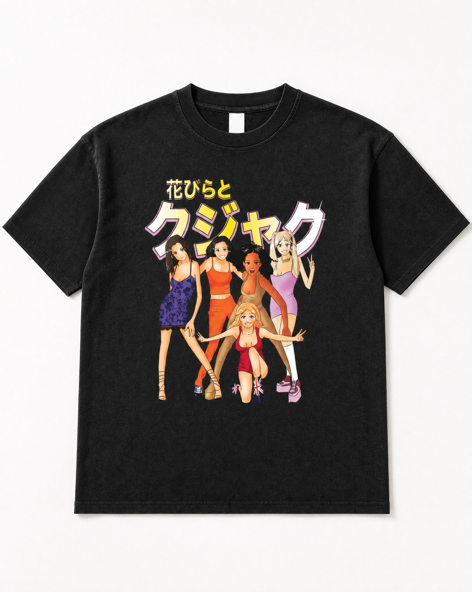 Spice Girls Anime Vintage Tee - White Wall Product