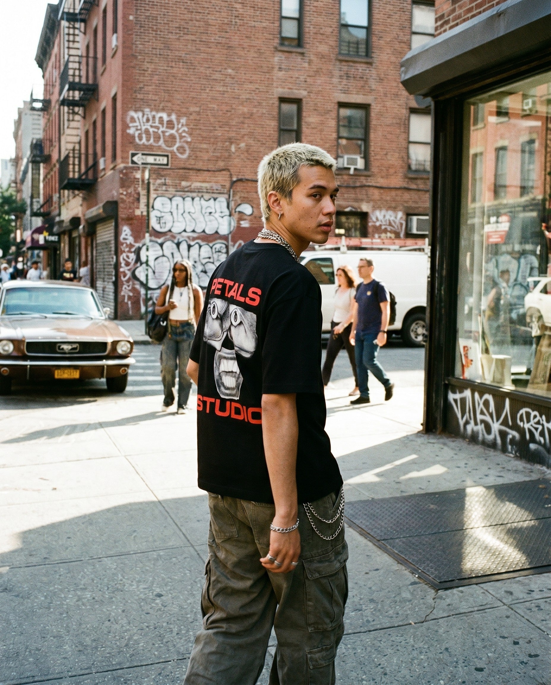 Studio Sanity Tee in Black - Lifestyle Image