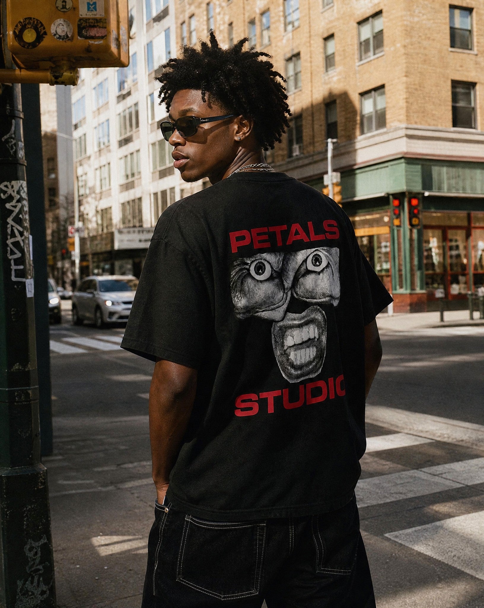 Studio Sanity Tee in Black - Lifestyle Image