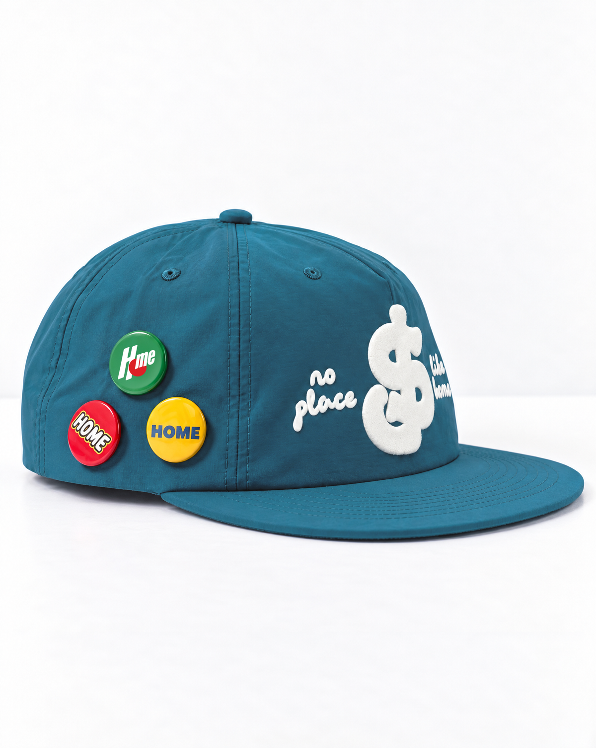 No Place Like SJ Nylon Hat in Teal