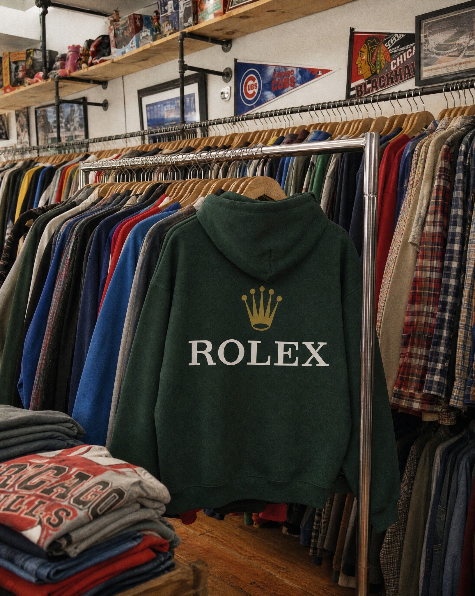 Timin' Hoodie - Creative Flat
