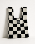 Black Checkered Bag