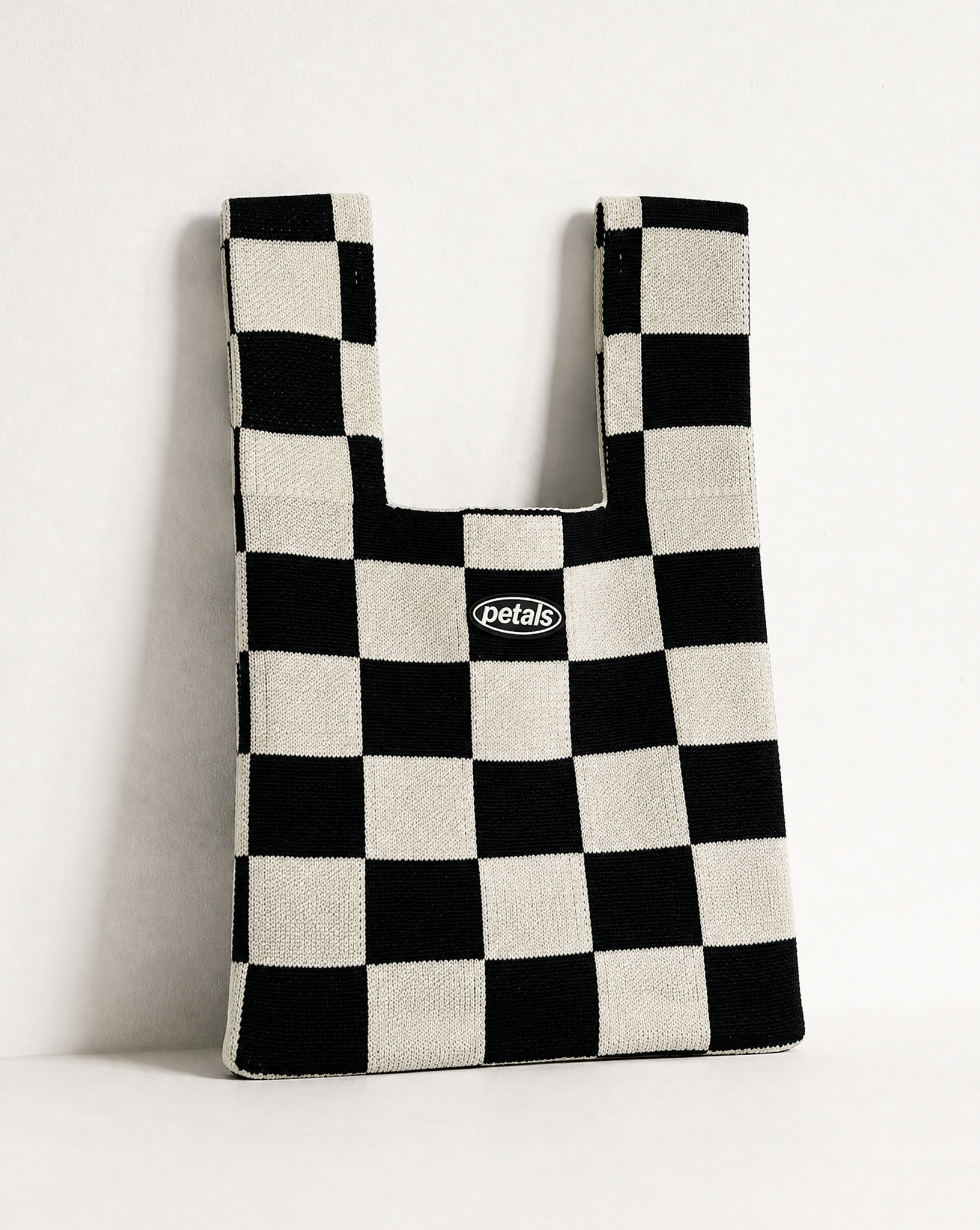 Black Checkered Bag