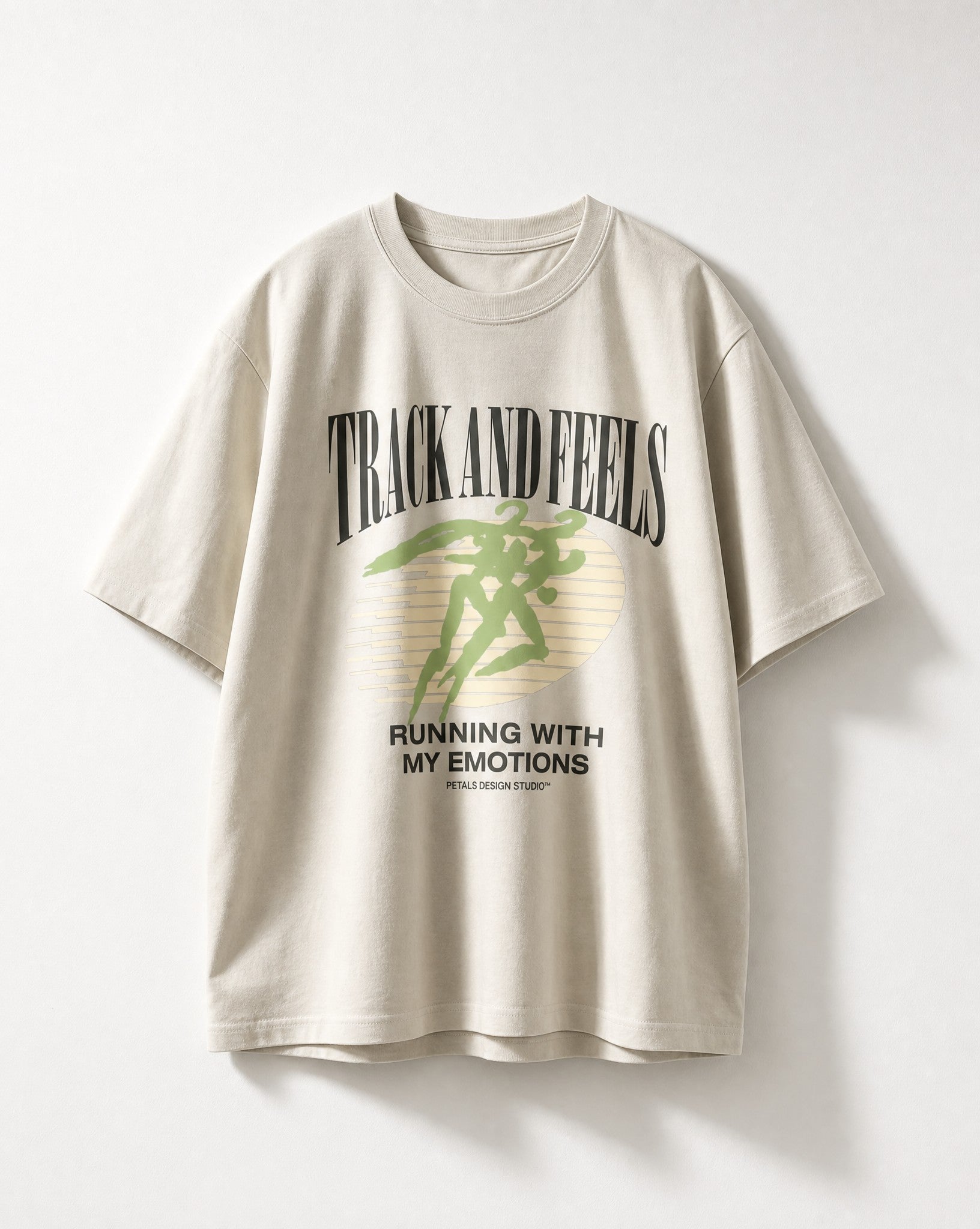 Track & Feels Vintage White Oversized Tee - White Wall Product