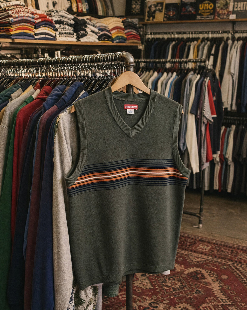 Union Bay Green Knit Vest - Creative Flat