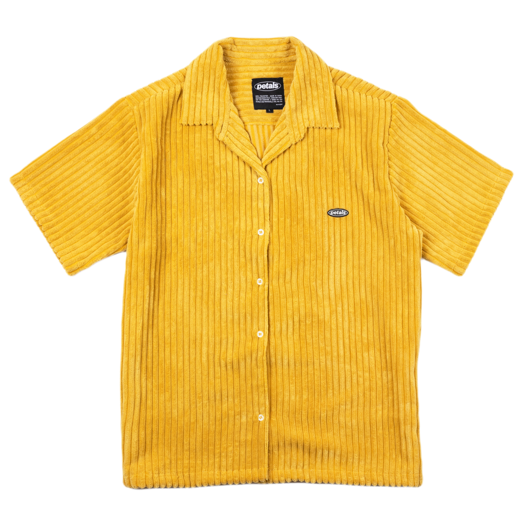 Jumbo Cords Button-Up in Mustard