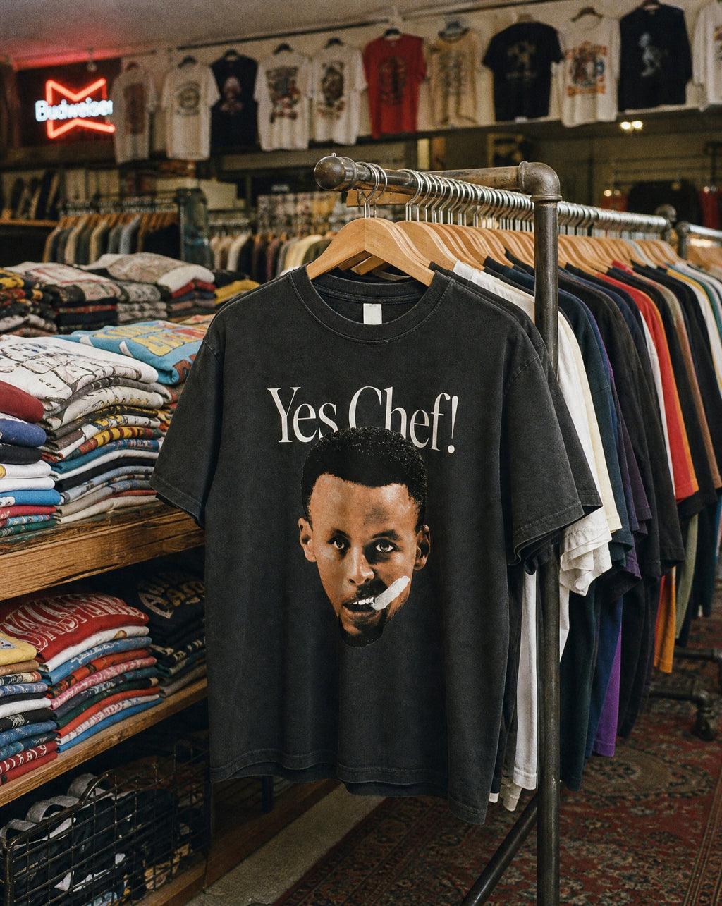 Yes Chef Enzyme Washed Tee - Creative Flat