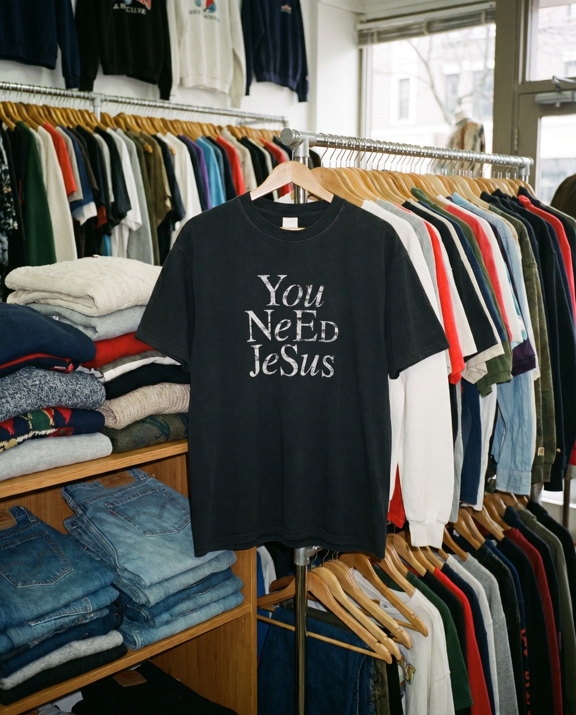 You Need Jesus Tee - Creative Flat