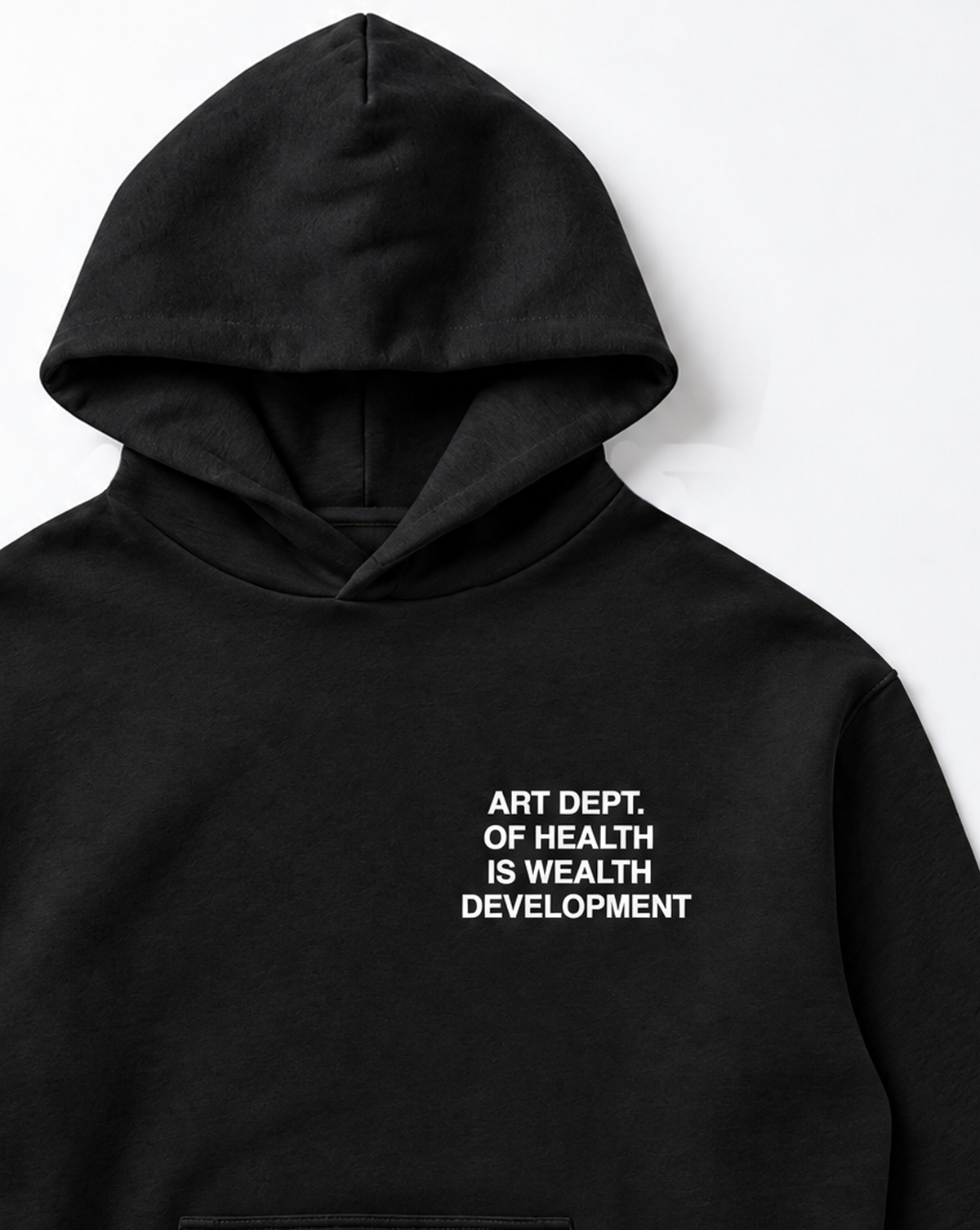 Health is Wealth Hoodie in Black
