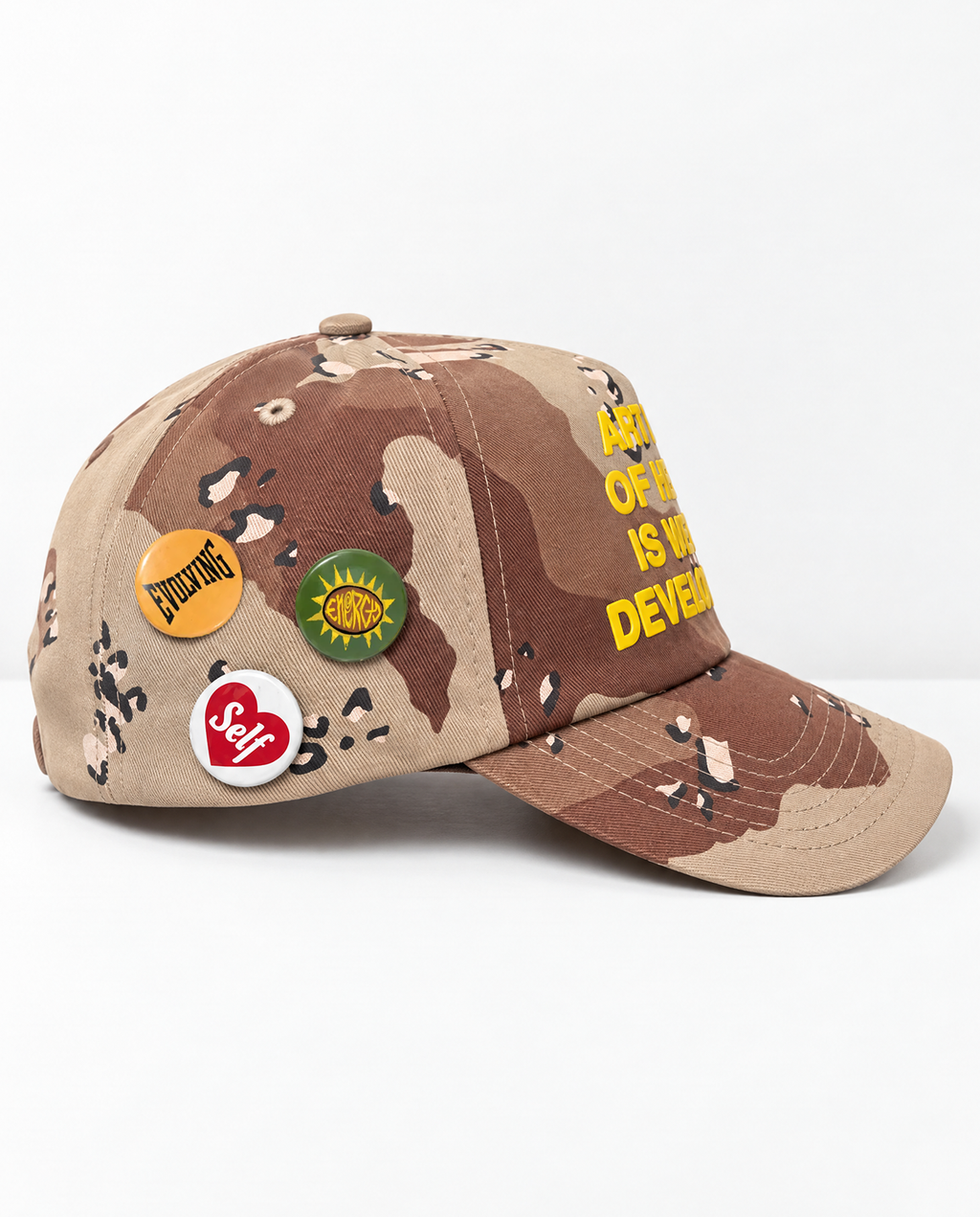 Health is Wealth Hat in Desert Camo