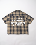 PDS Chex Boxy Button Up in Blue/Cream