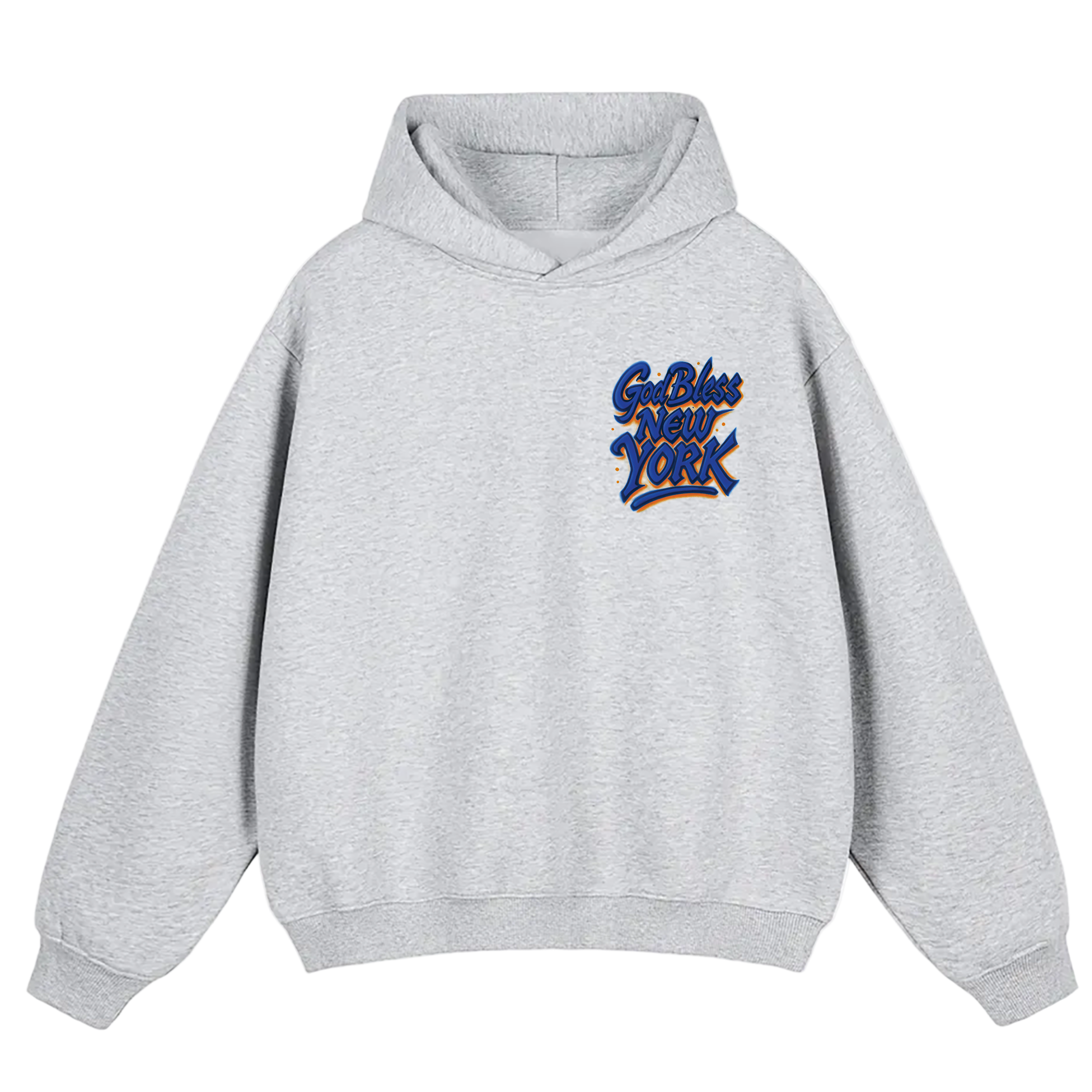 God Bless New York Hoodie in Grey