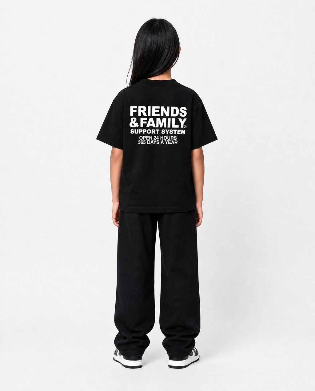 F&F *Youth Tee in Black