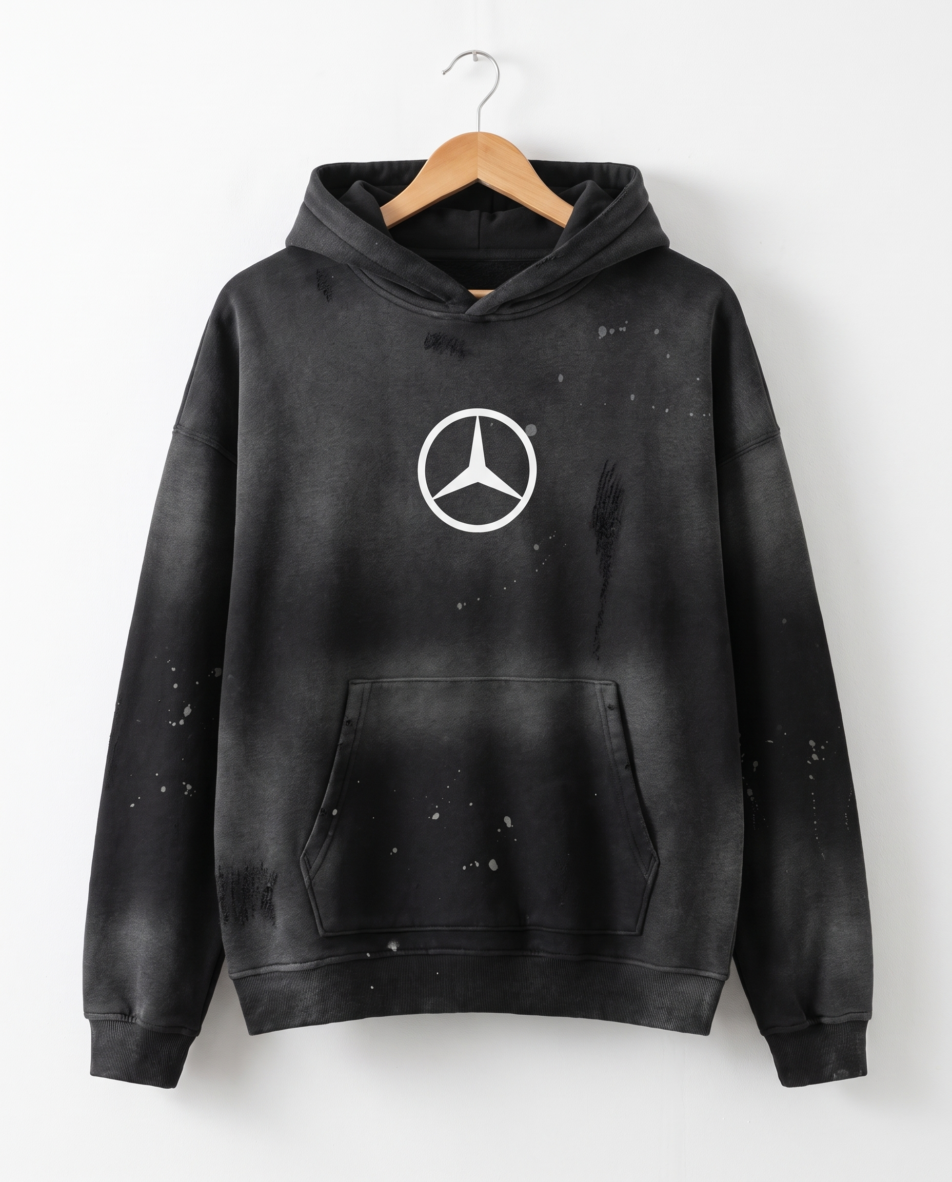 MBFW Vintage Washed Hoodie — White Wall Front