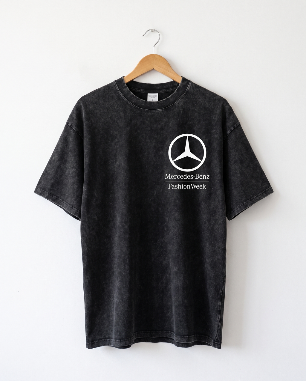MBFW Vintage Washed Tee — White Wall Front