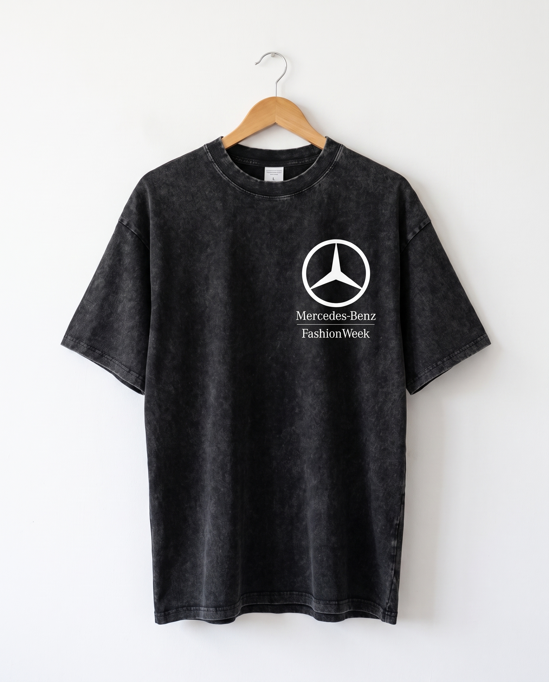 MBFW Vintage Washed Tee — White Wall Front