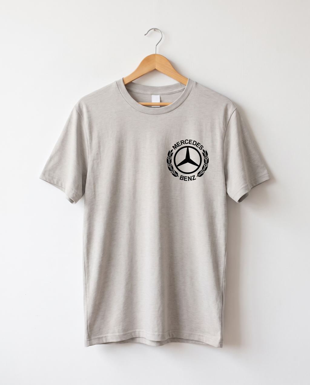 MB Wreath Heavyweight Tee — White Wall Front