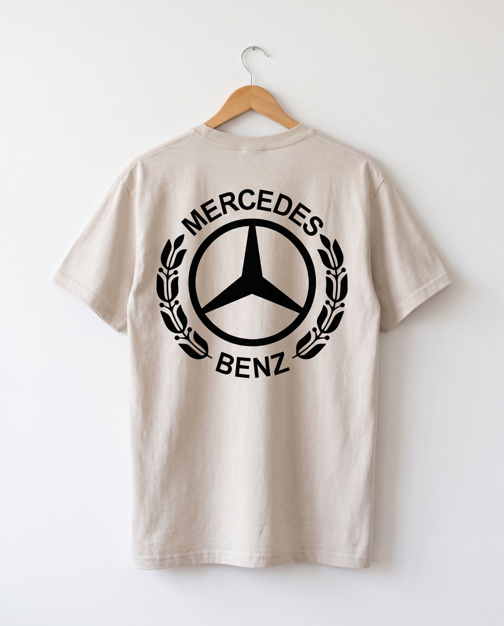 MB Wreath Heavyweight Tee — White Wall Back