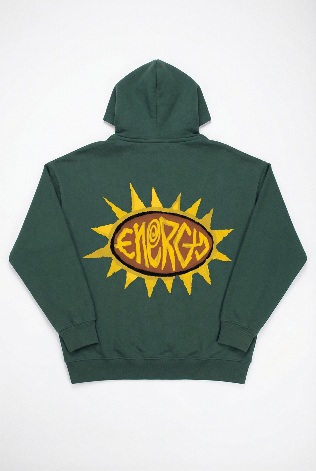 Energy Boxy Zip Hoodie in Green