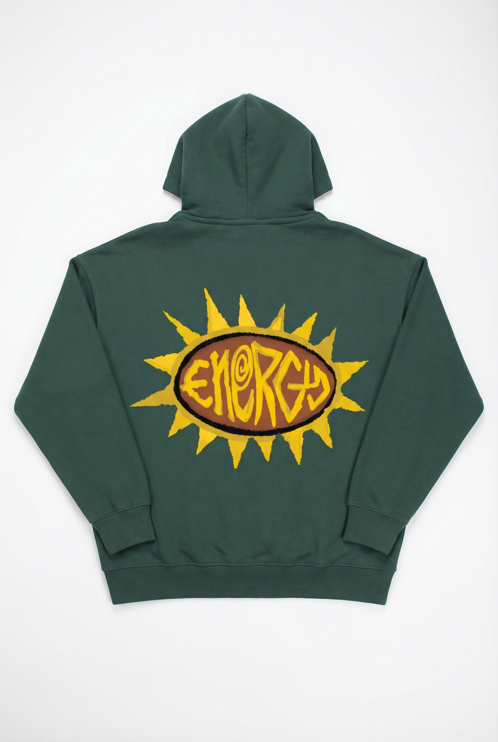 Energy Boxy Zip Hoodie in Green