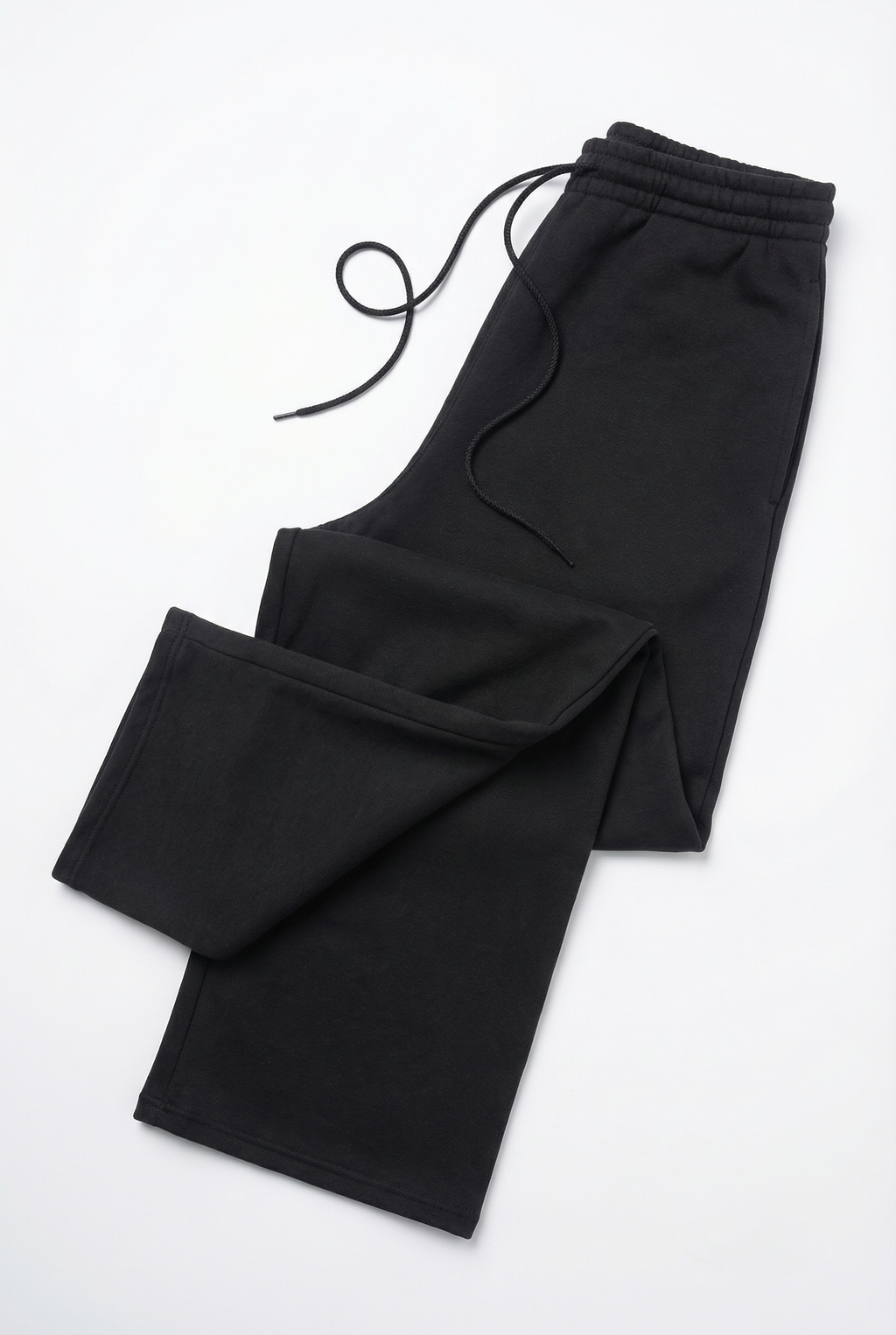 CORE: 380 GSM Straight Leg Sweatpants in Black