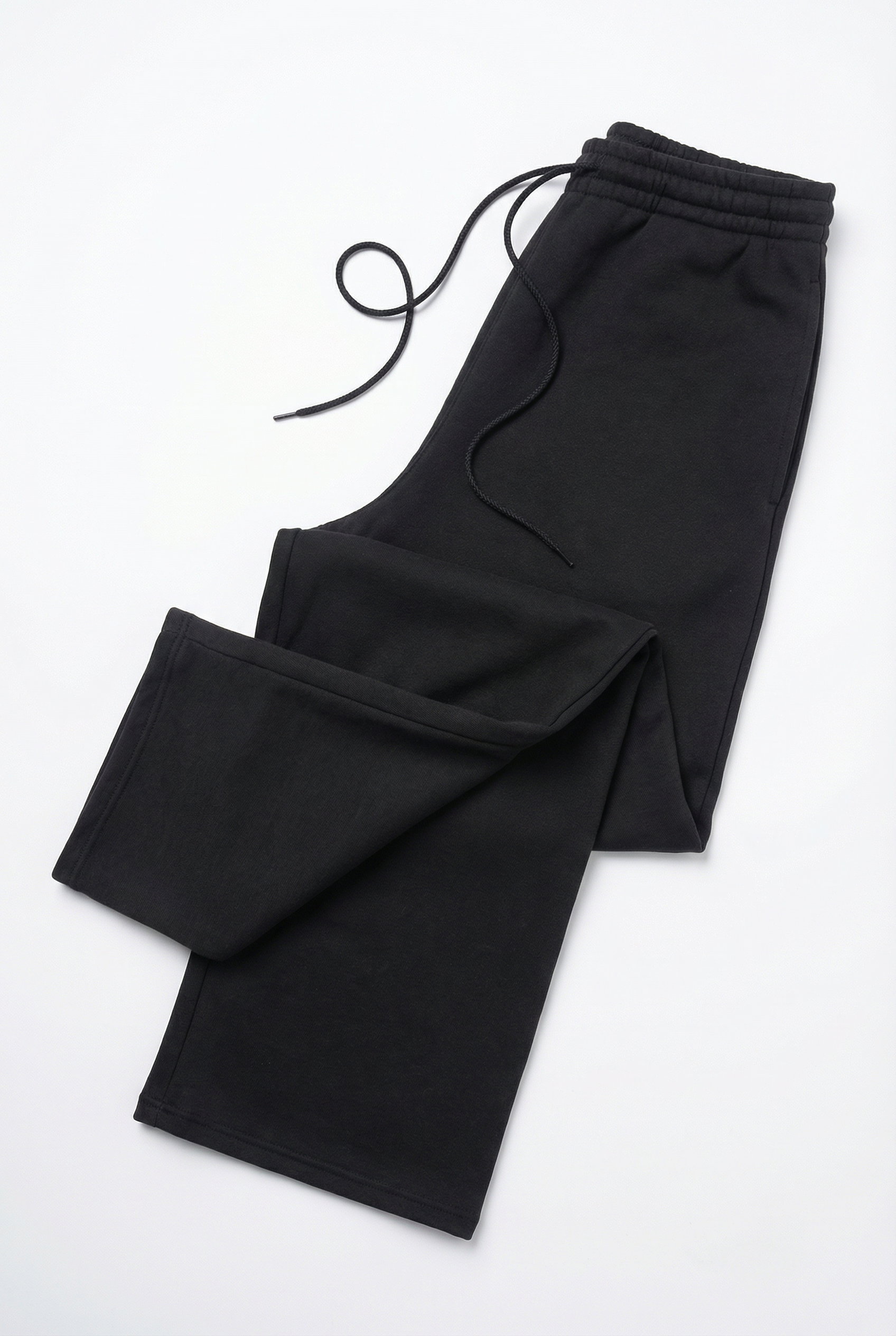 CORE: 380 GSM Straight Leg Sweatpants in Black