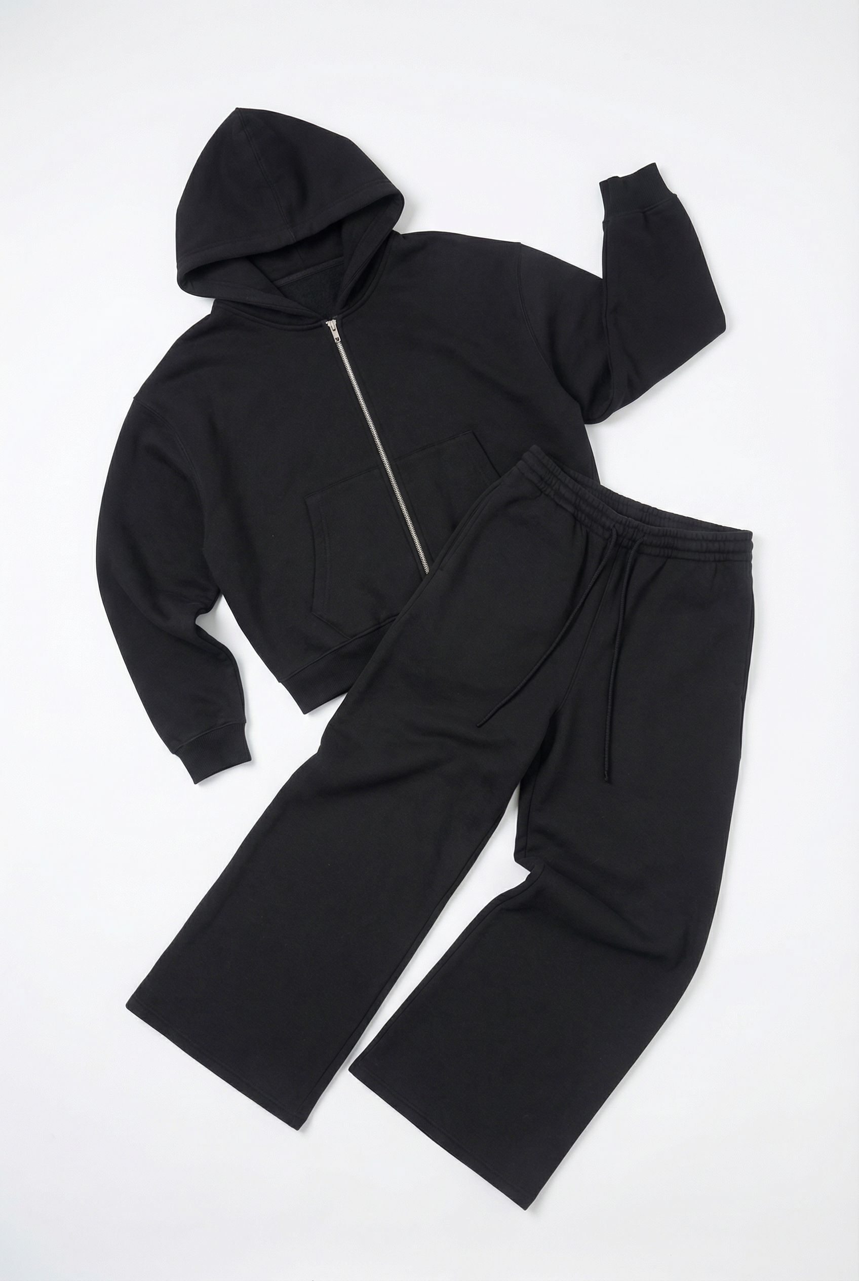 CORE: 380 GSM Straight Leg Sweatpants in Black