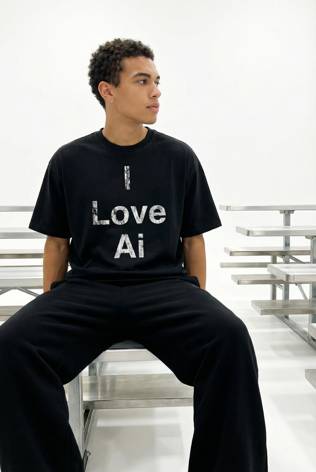 I Love Ai Vintage Washed Tee