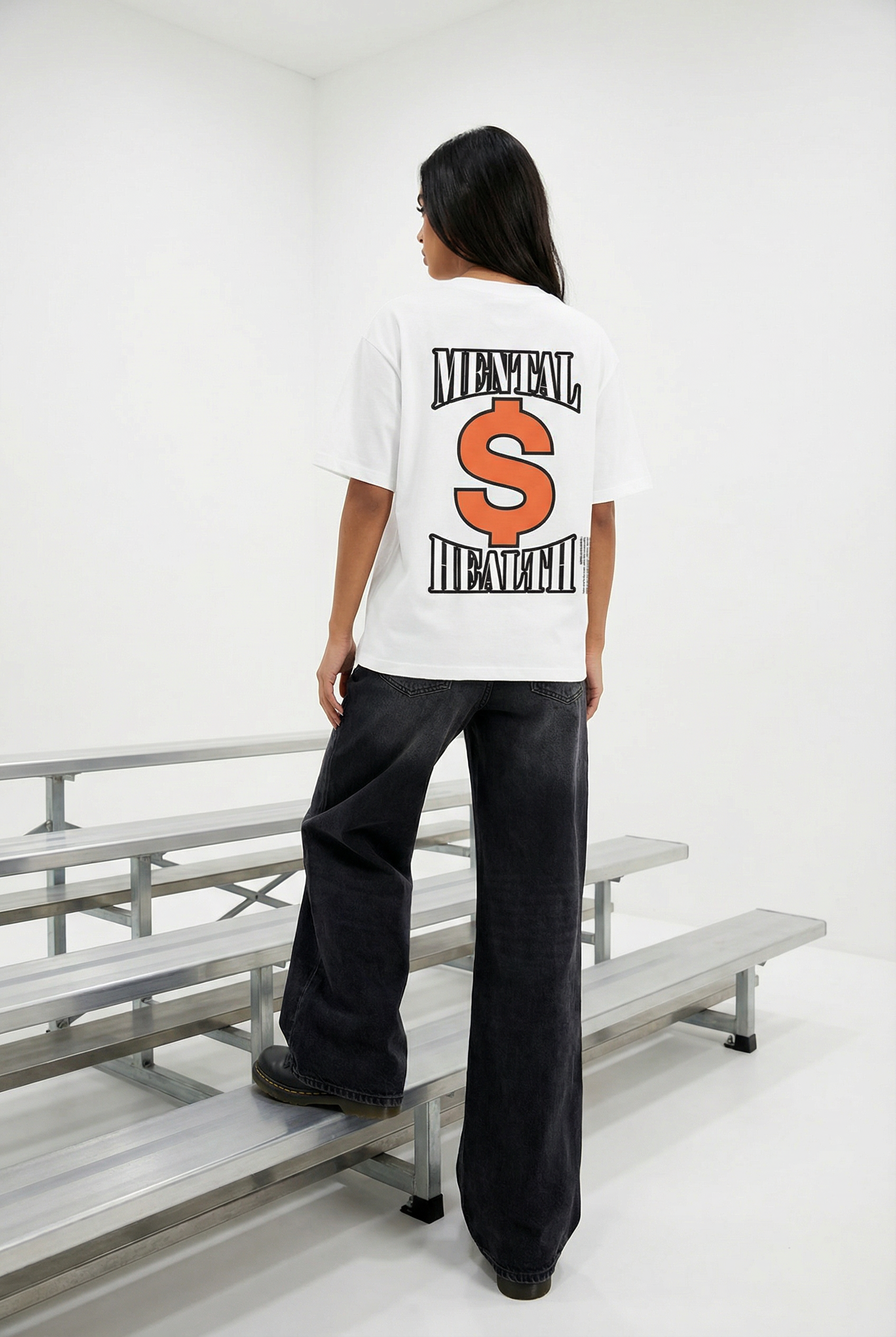 Mental Money Tee in White