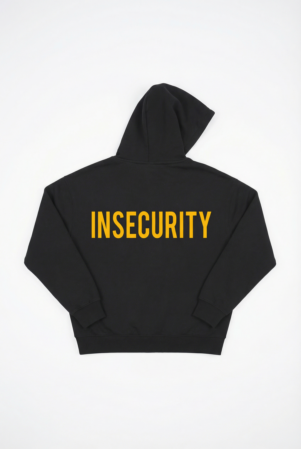 Insecurity Boxy Hoodie in Black