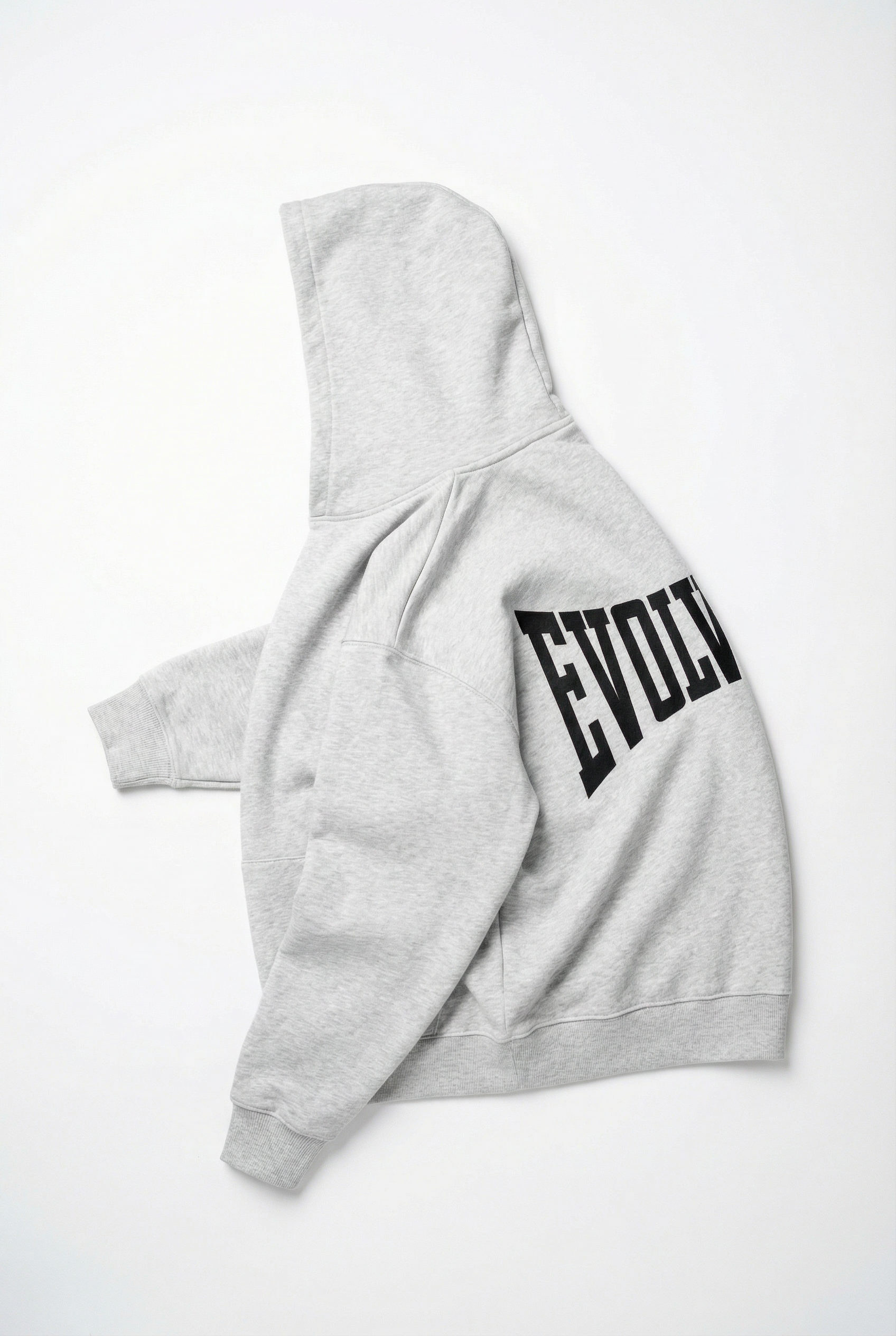 Evolving Boxy Zip Hoodie in Grey