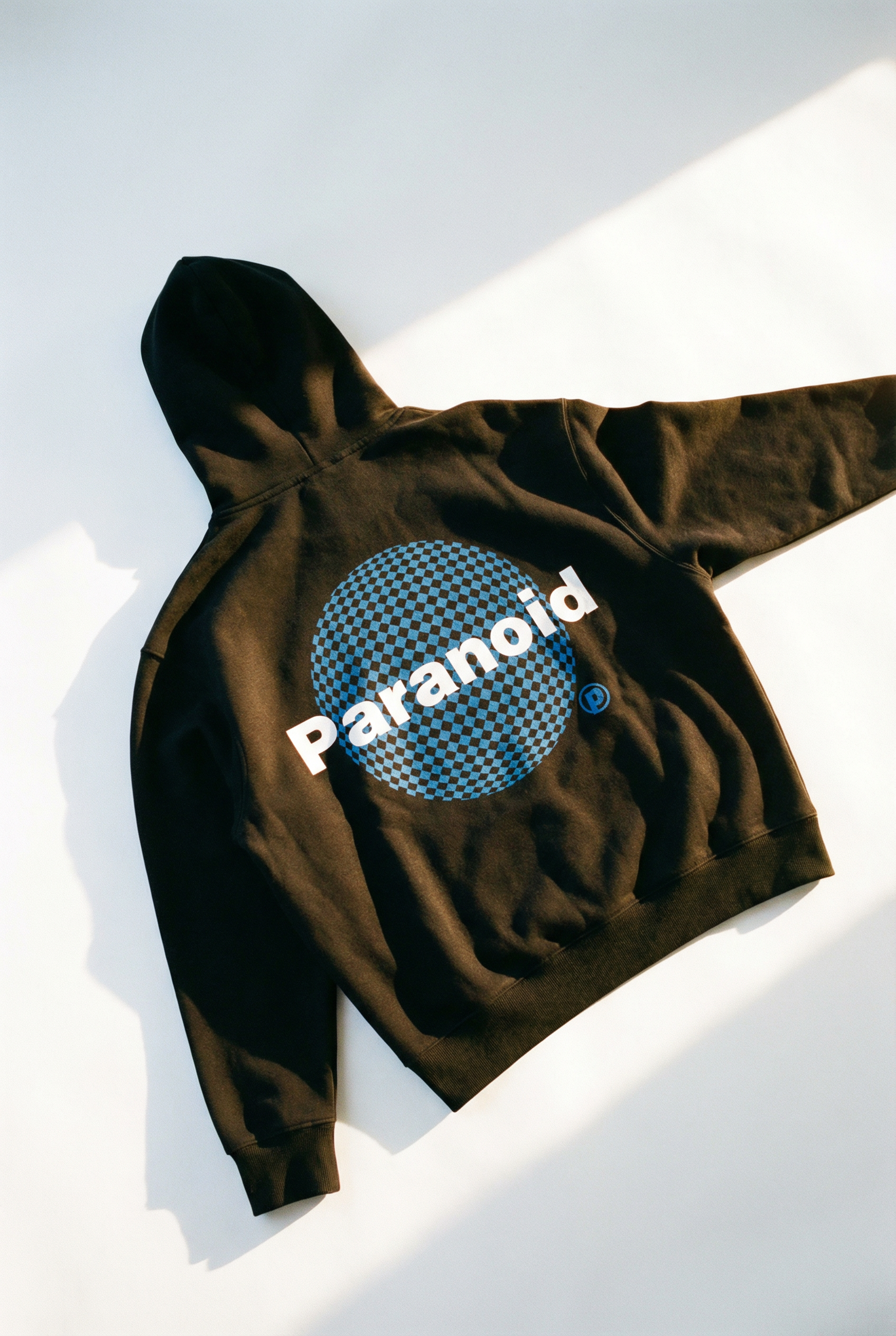 Paranoid Boxy Hoodie in Black