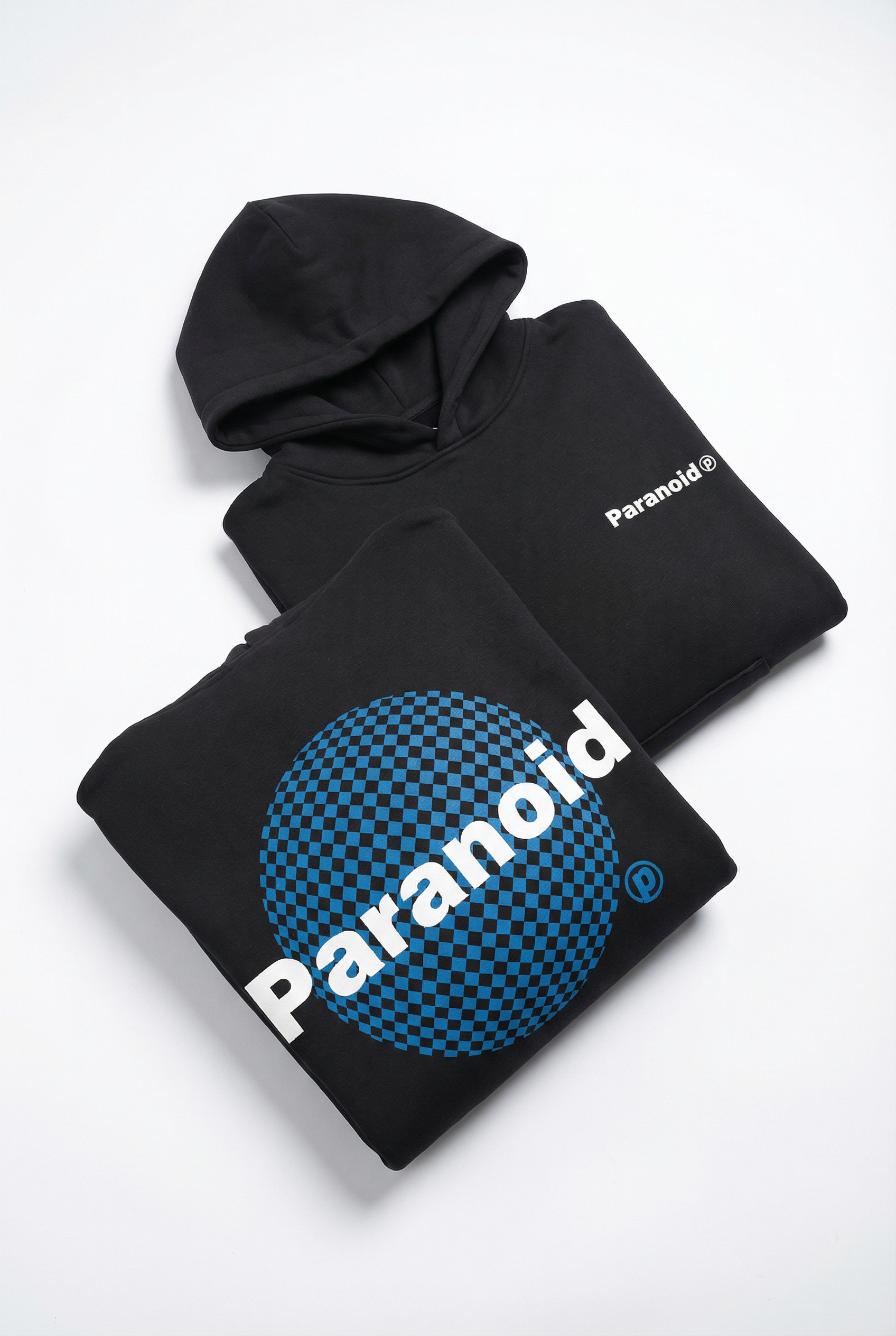Paranoid Boxy Hoodie in Black