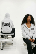 Evolving Boxy Zip Hoodie in Grey