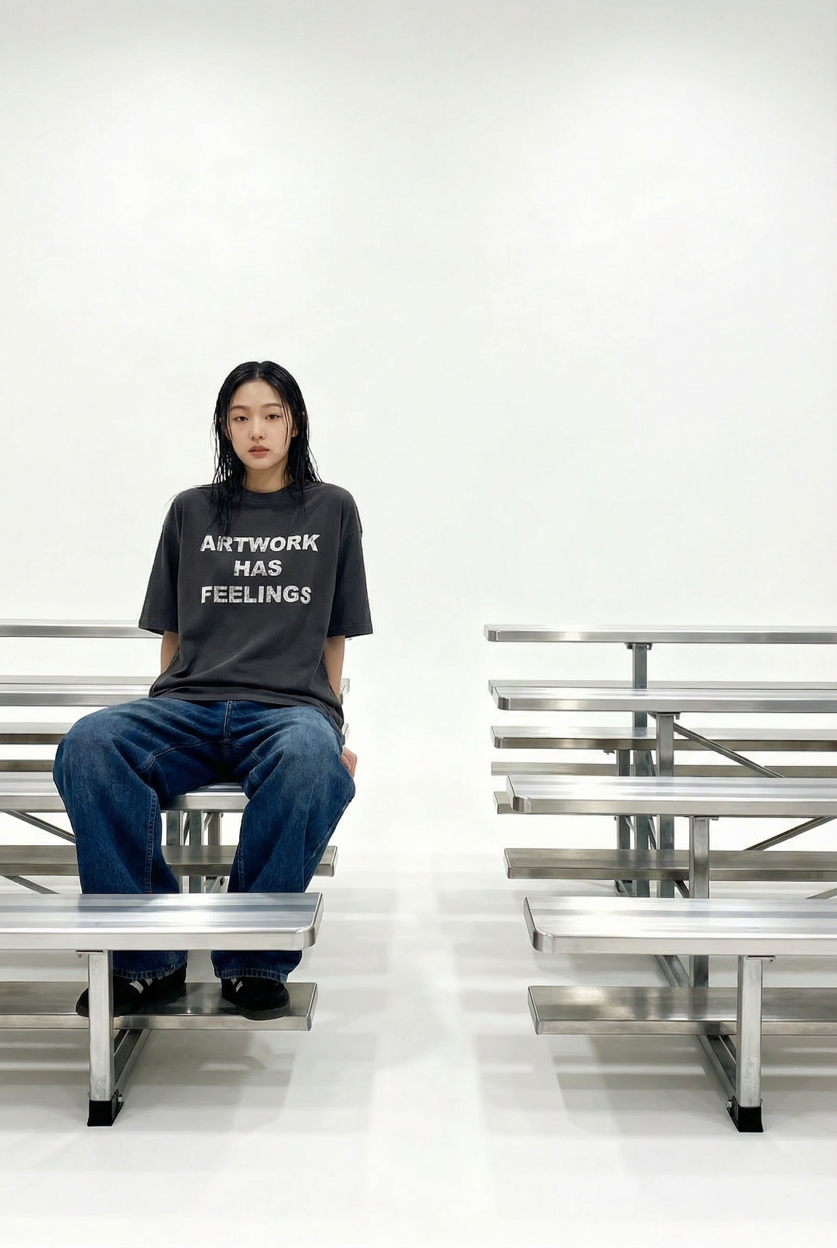 Artwork Has Feelings Vintage Tee in Black